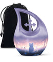 The Sorcerer's Cat themed Cross Drop Companion Urn, 