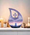 The Sorcerer's Cat themed Cross Drop Companion Urn, 