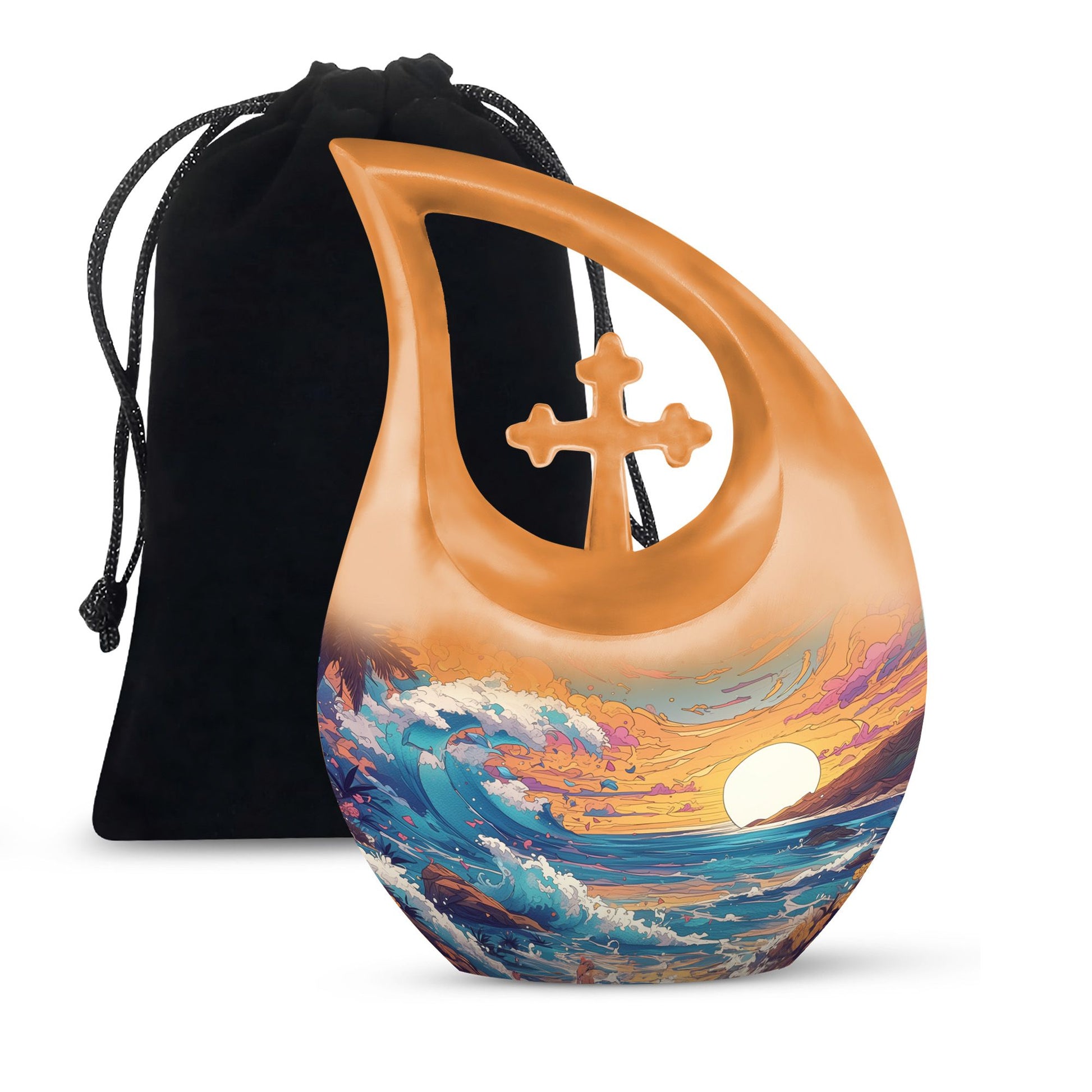 10-inch Idyllic Sunset Urn 