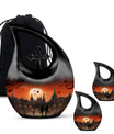Lion-themed Cross Drop Aluminium urn 