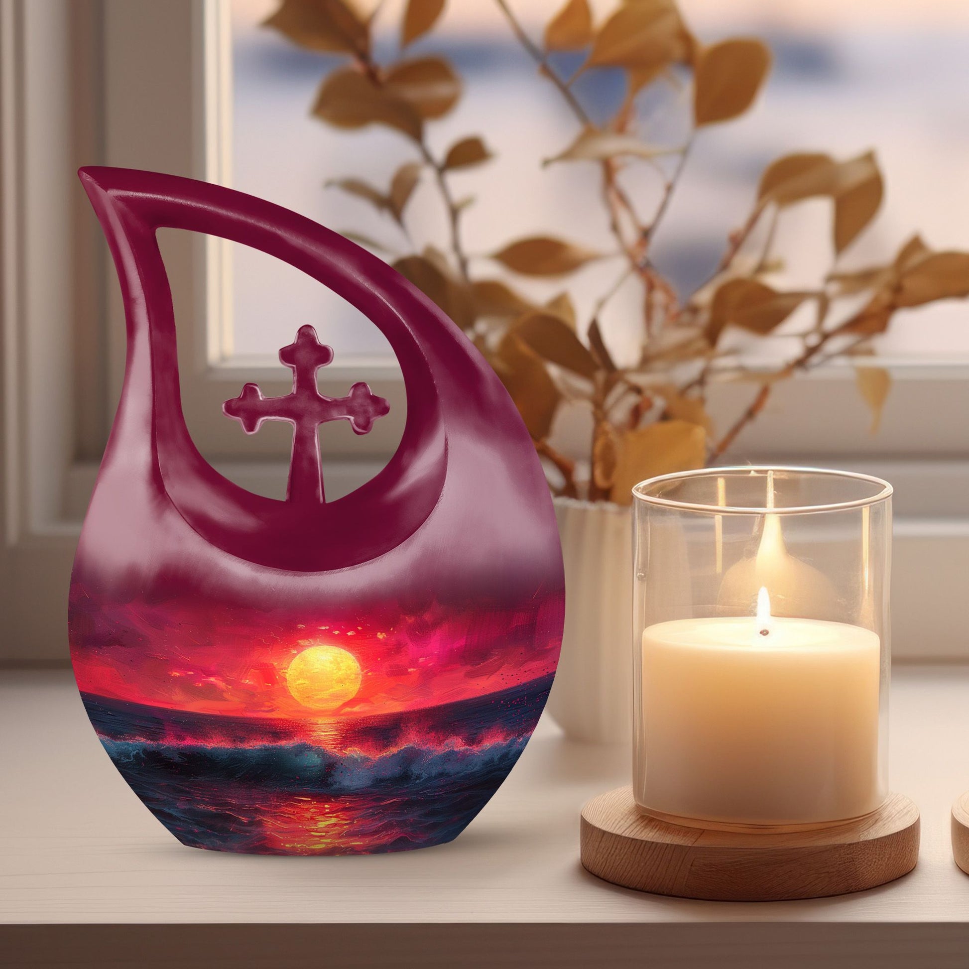 Crimson Moon Urn, 