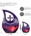 10-inch Crimson Moon Urn