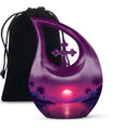 Stylish 10 Inch Crimson Moon Urn 