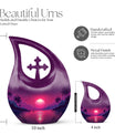 Stylish 10 Inch Crimson Moon Urn 