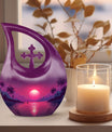 Stylish 10 Inch Crimson Moon Urn 