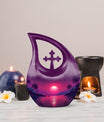 Stylish 10 Inch Crimson Moon Urn 