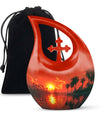 10 Inch Crimson Moon Urn 