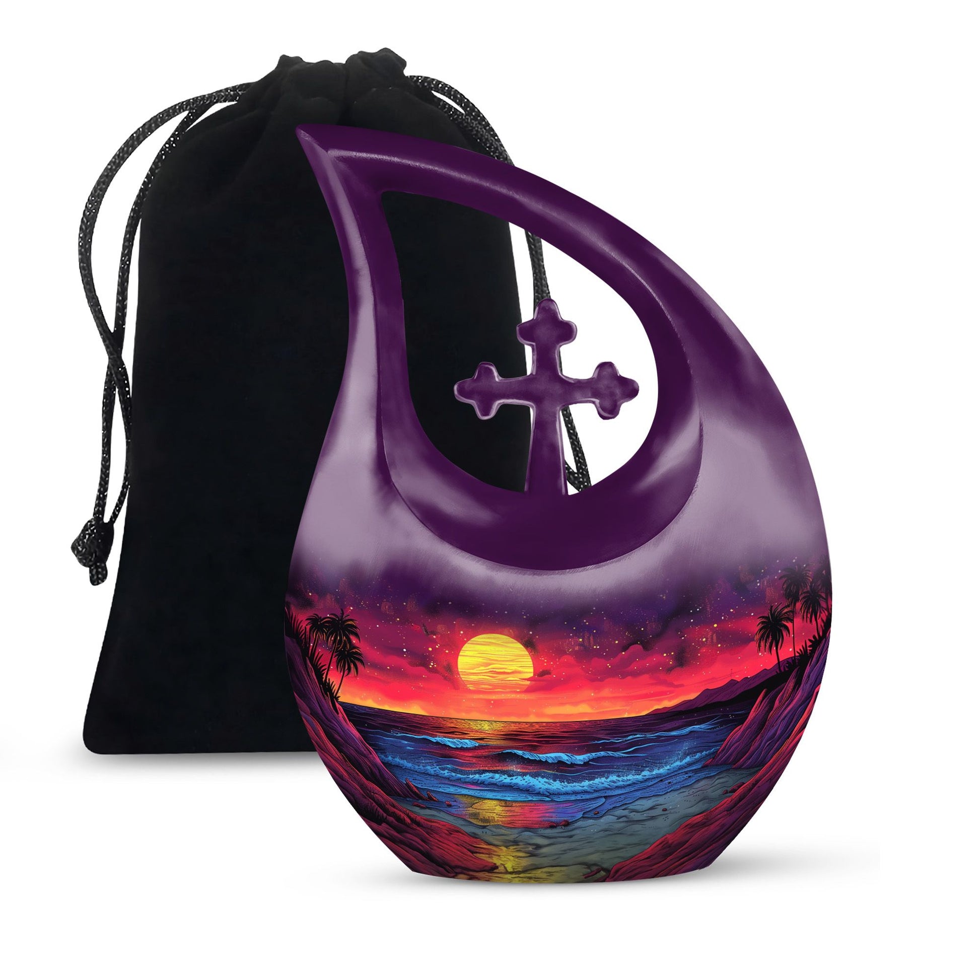 10-inch Crimson Moon Urn 