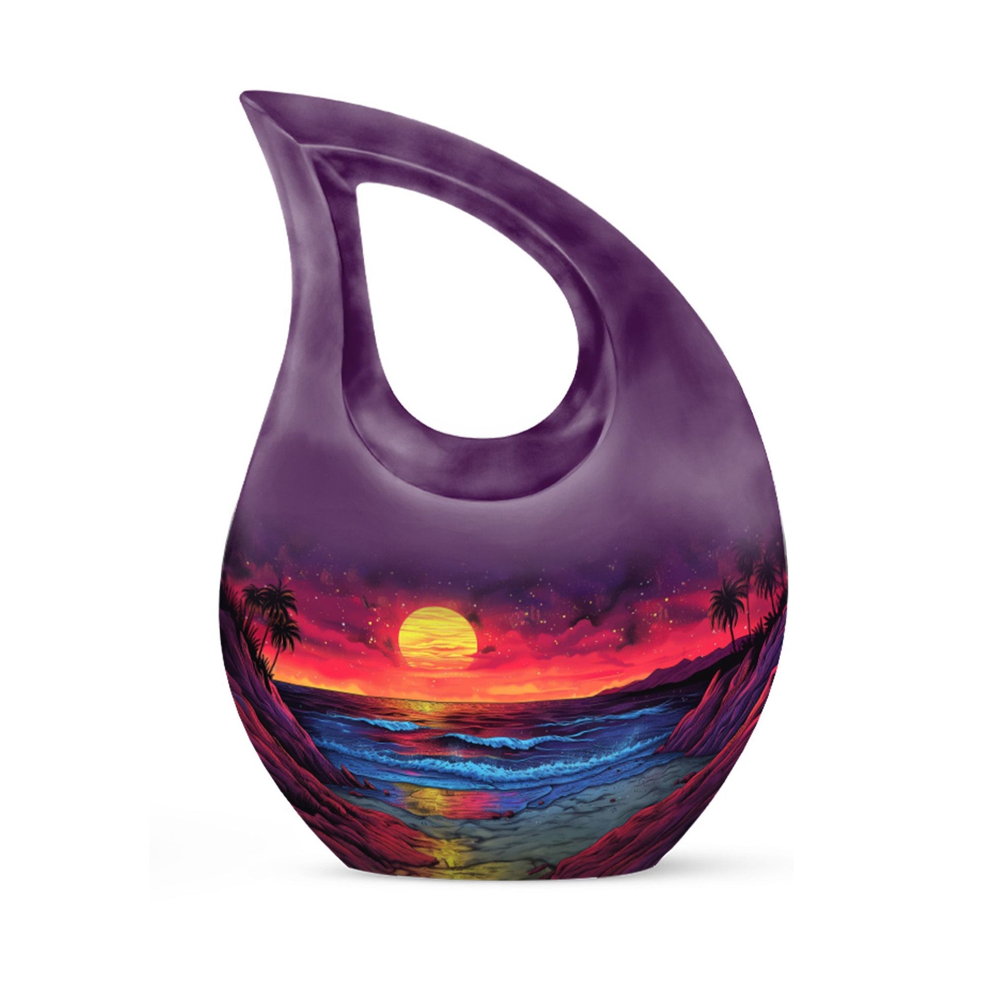 10-inch Crimson Moon Urn 