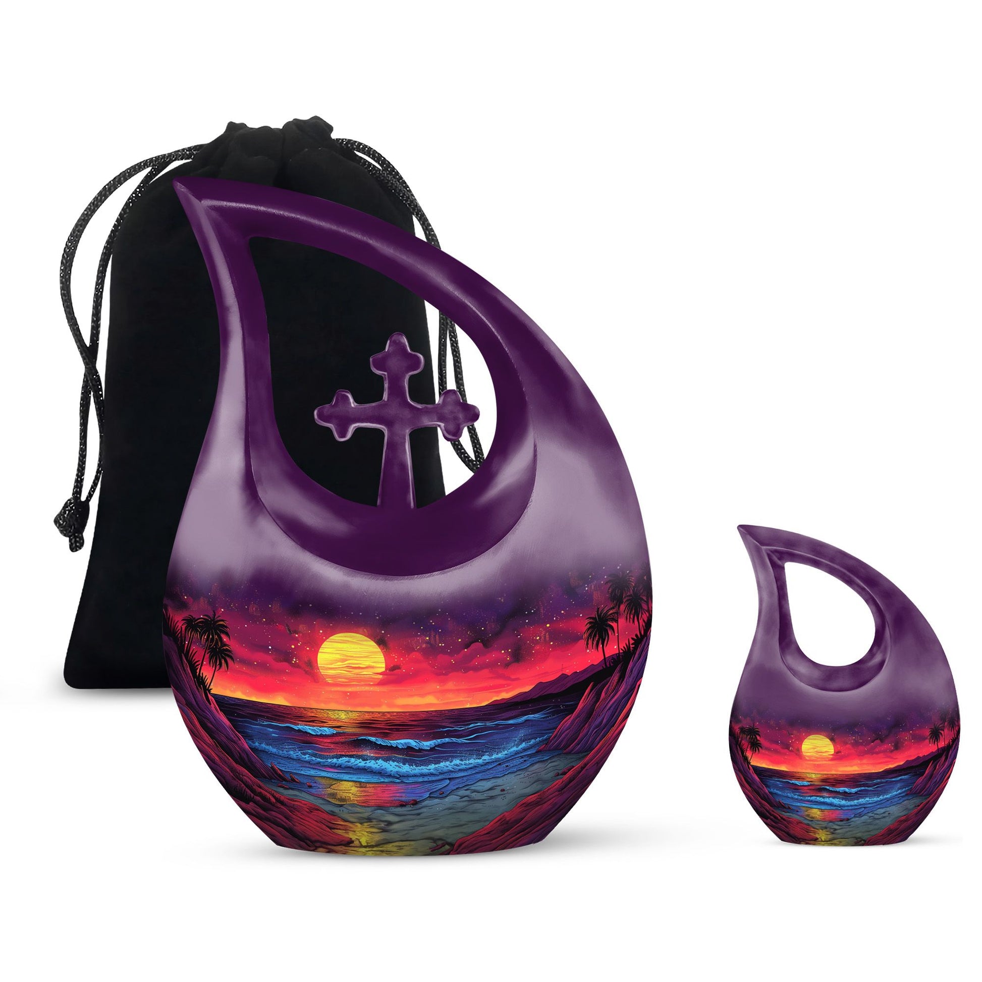 10-inch Crimson Moon Urn 