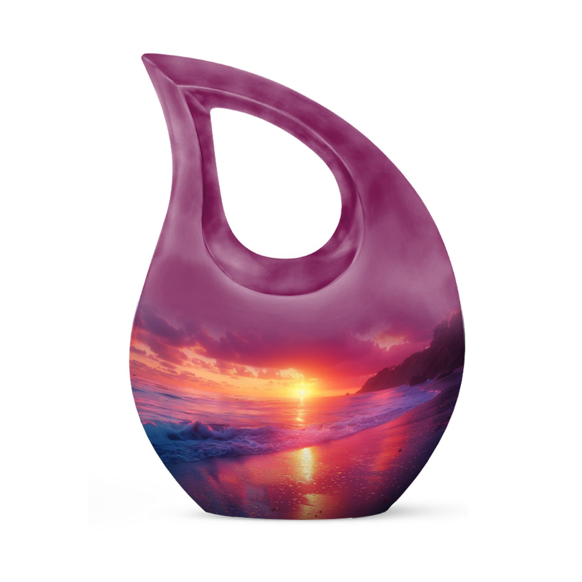 10-Inch Crimson Moon Urn