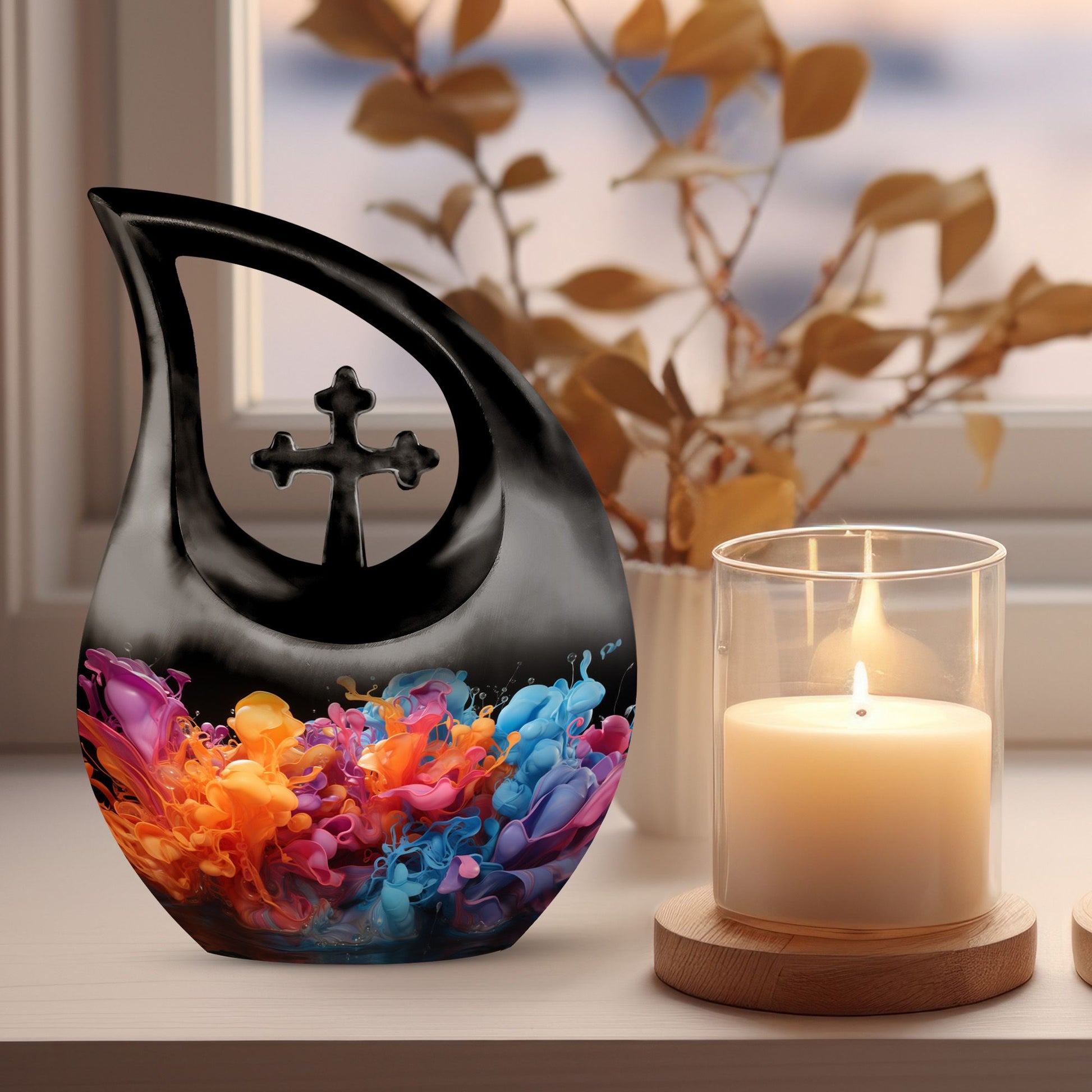 10-inch abstract urn