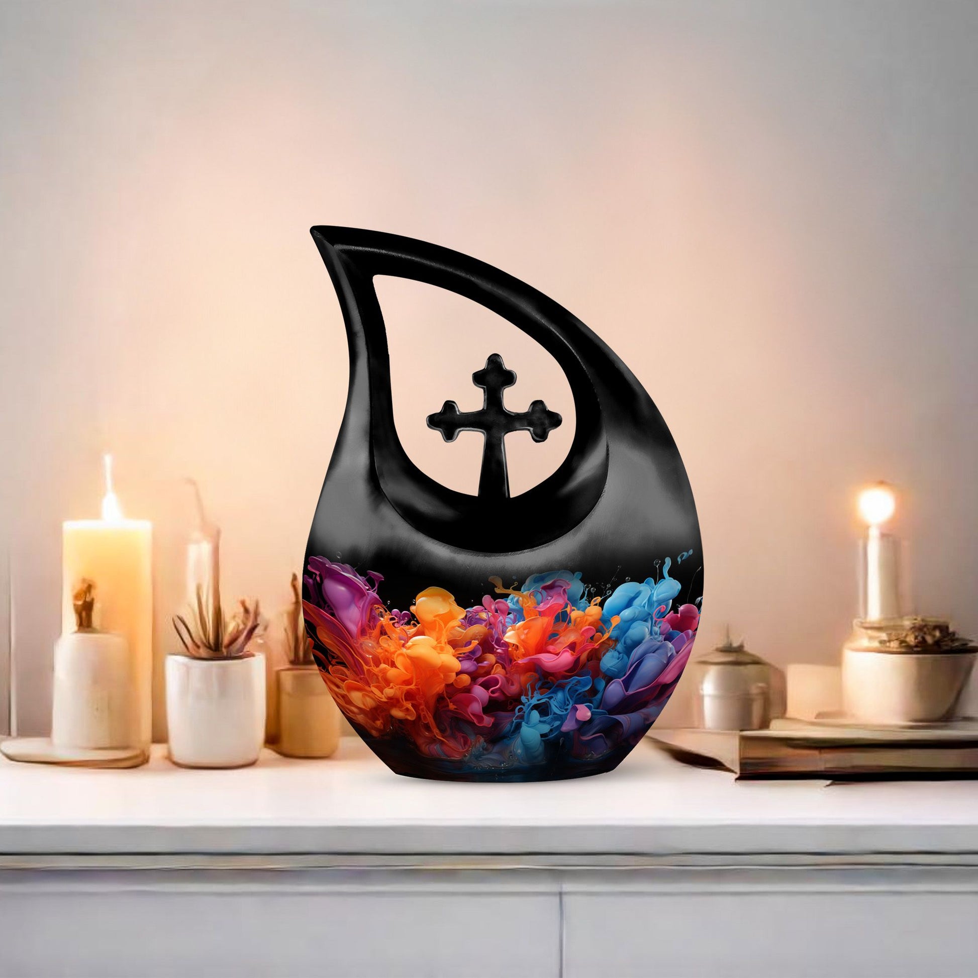 10-inch abstract urn