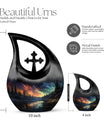 Aurora's Embrace Over medium 10-inch urn,