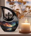 Aurora's Embrace Over medium 10-inch urn,