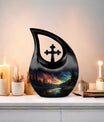 Aurora's Embrace Over medium 10-inch urn,