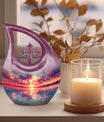 10-inch Sunset Reflection Over urn 