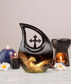 Phoenix Dragon's Cross-Drop Urn