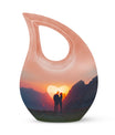 Mountain Silhouette Love memorial urn