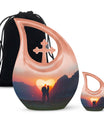 Mountain Silhouette Love memorial urn