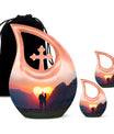 Mountain Silhouette Love memorial urn