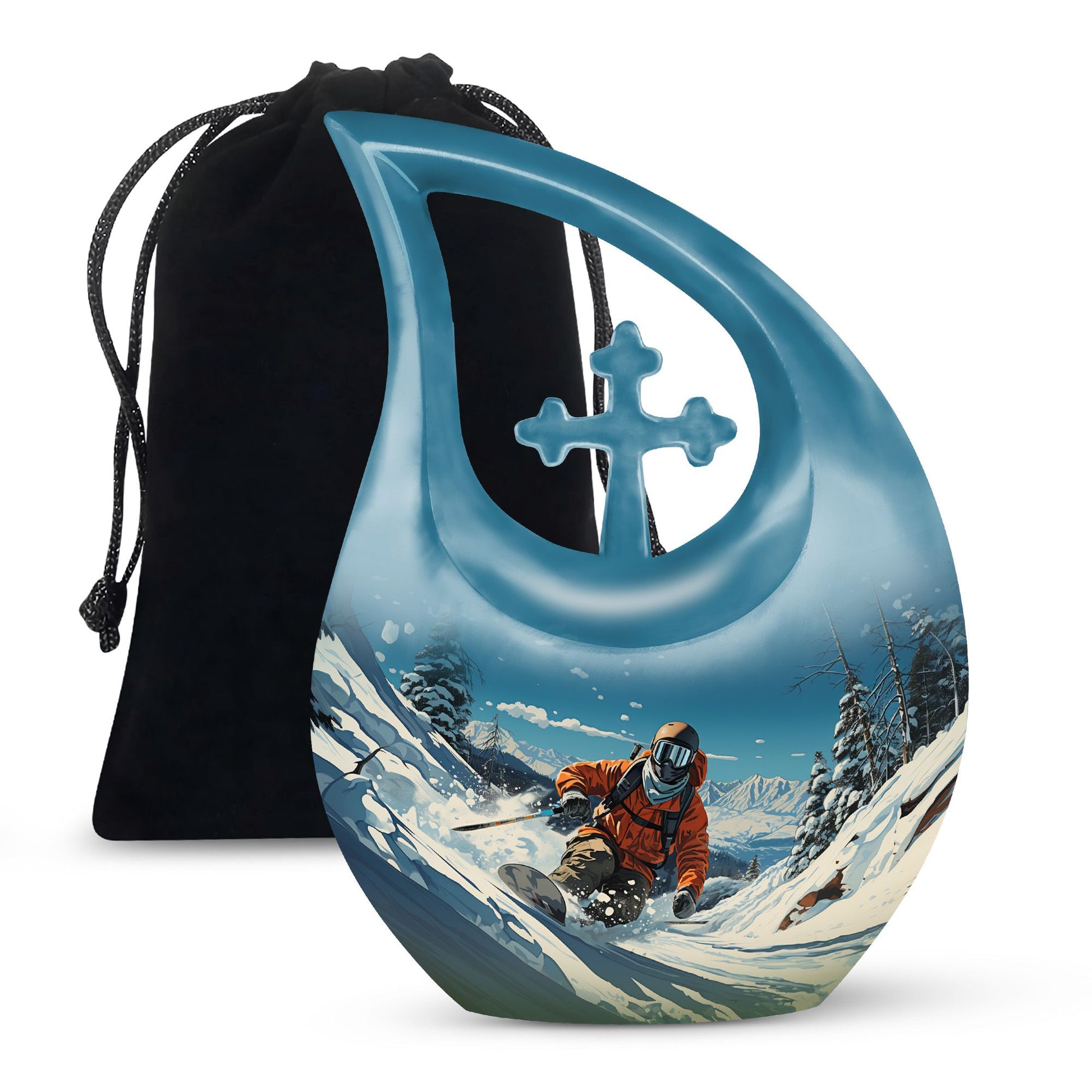 Snowboarding The Winter 10-inch urn