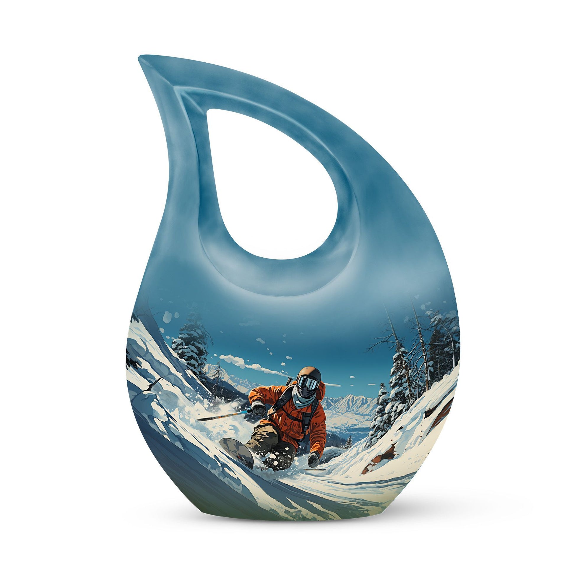 Snowboarding The Winter 10-inch urn