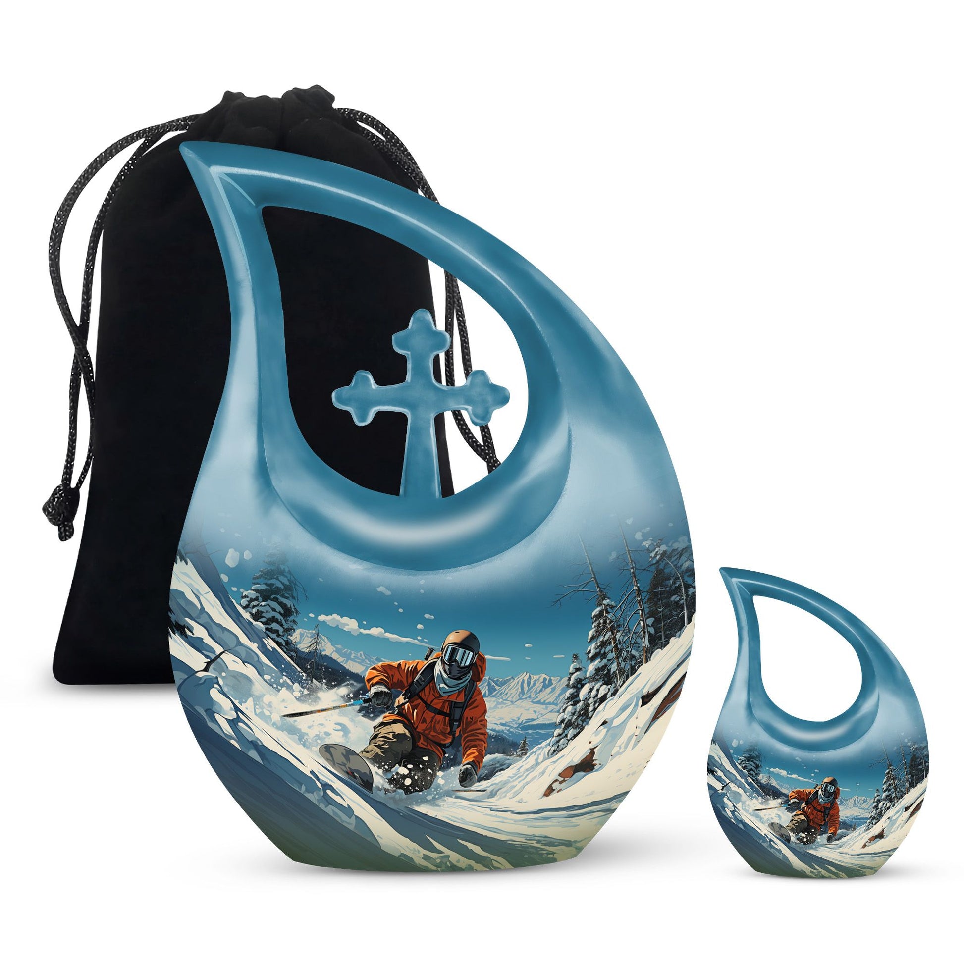 Snowboarding The Winter 10-inch urn