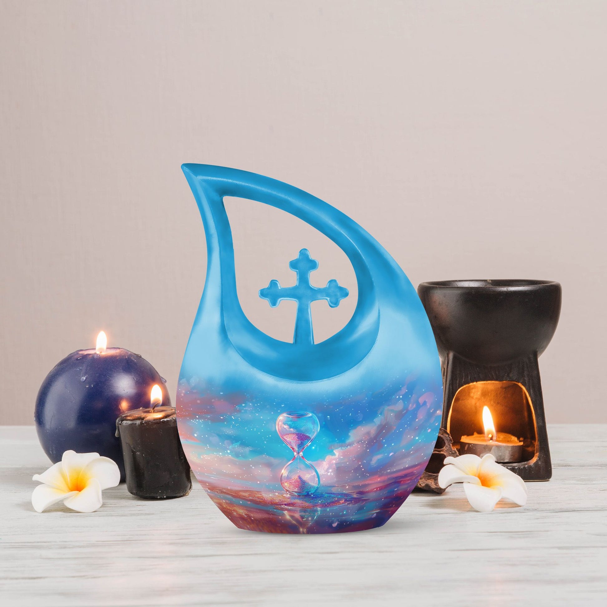 The Cosmic Hourglass Urn