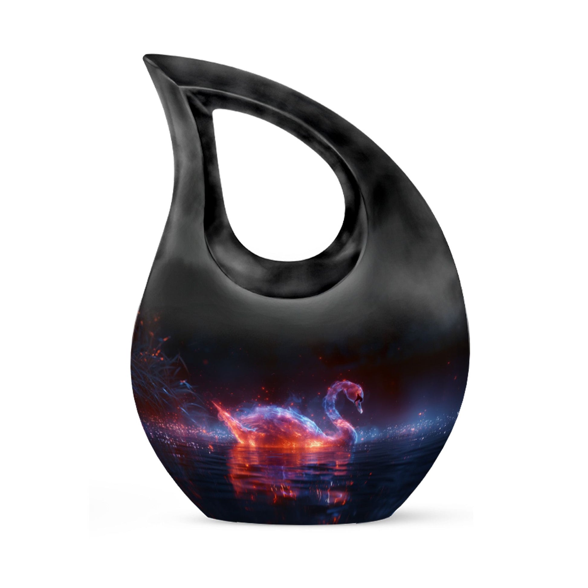 10-inch Ethereal Swan Embers Urn