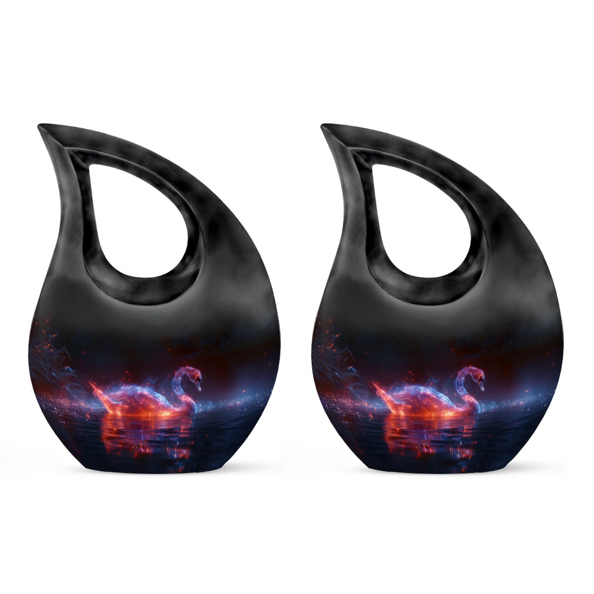 10-inch Ethereal Swan Embers Urn