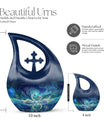 10-inch Swirling Swan Nebula Urn 