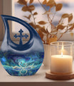 10-inch Swirling Swan Nebula Urn 