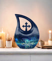 10-inch Swirling Swan Nebula Urn 