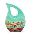 Abstract Cycling Dreams - Bike Urns Funeral Large  Urns