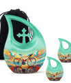 Abstract Cycling Dreams - Bike Urns Funeral Large  Urns
