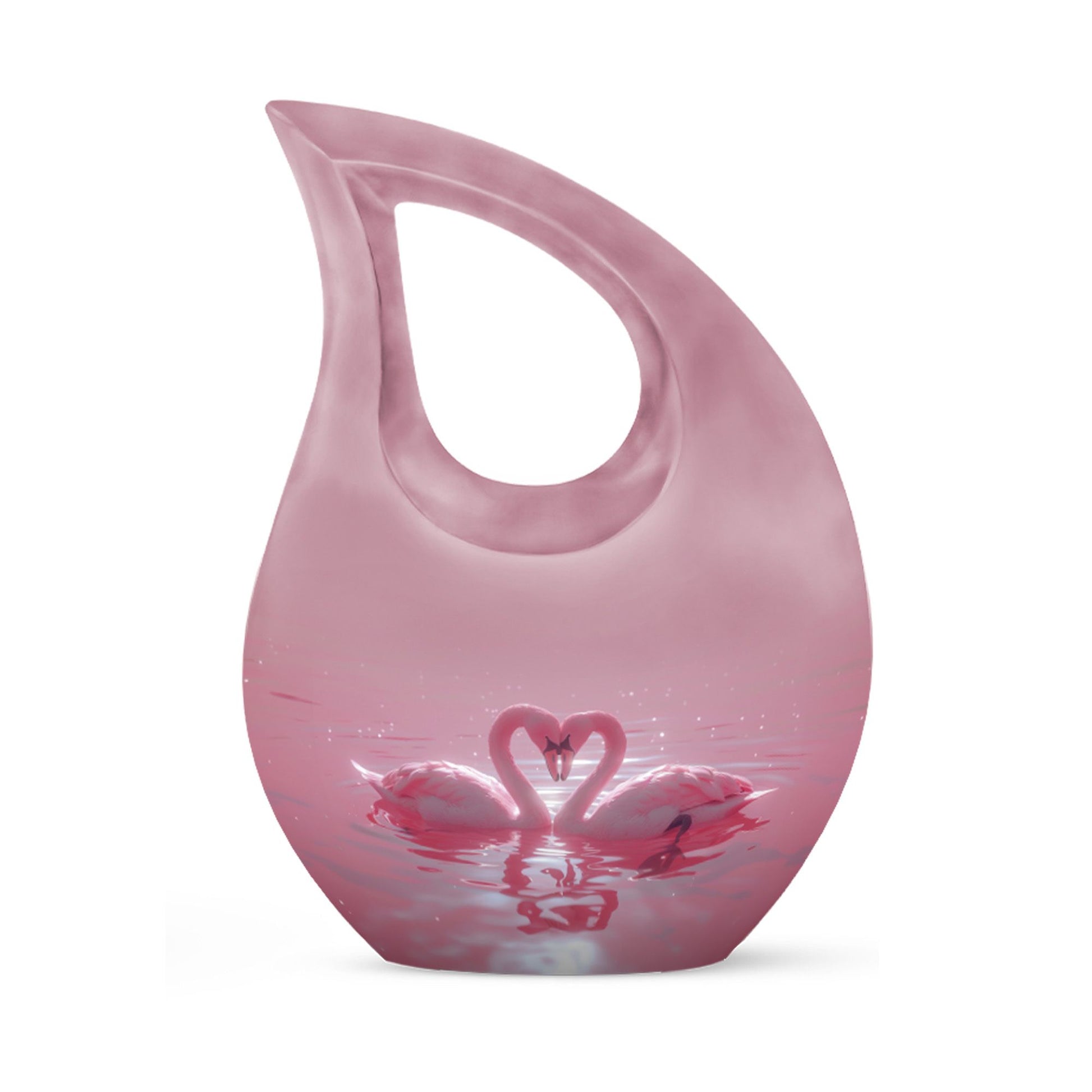 10-inch Romantic Swan Reflections Urn