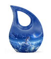 10-Inch Celestial Swan Dreamscape Urn for brothers ashes,