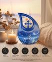 10-Inch Celestial Swan Dreamscape Urn for brothers ashes,