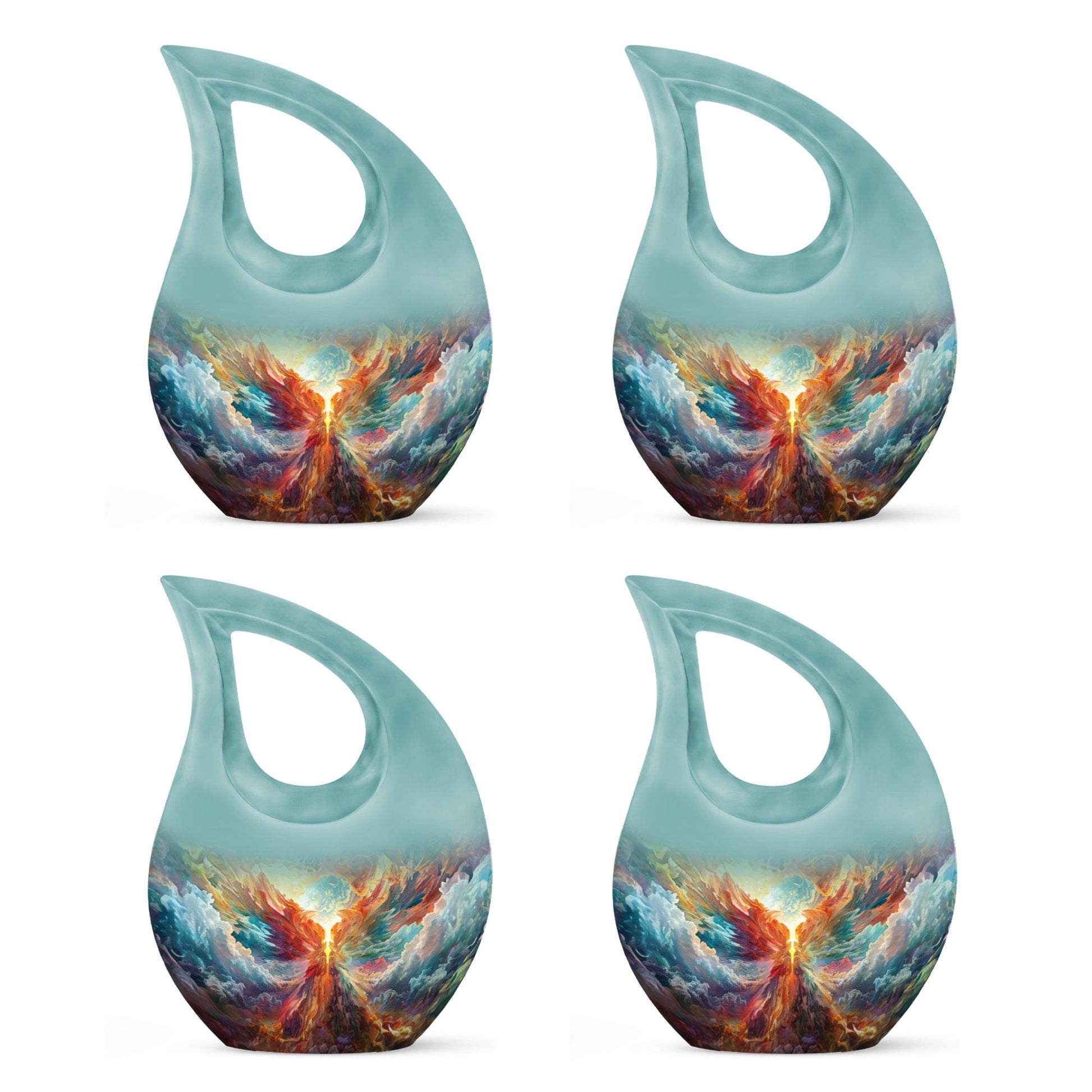 10 Inch Phoenix Nebula Awakening Urn 