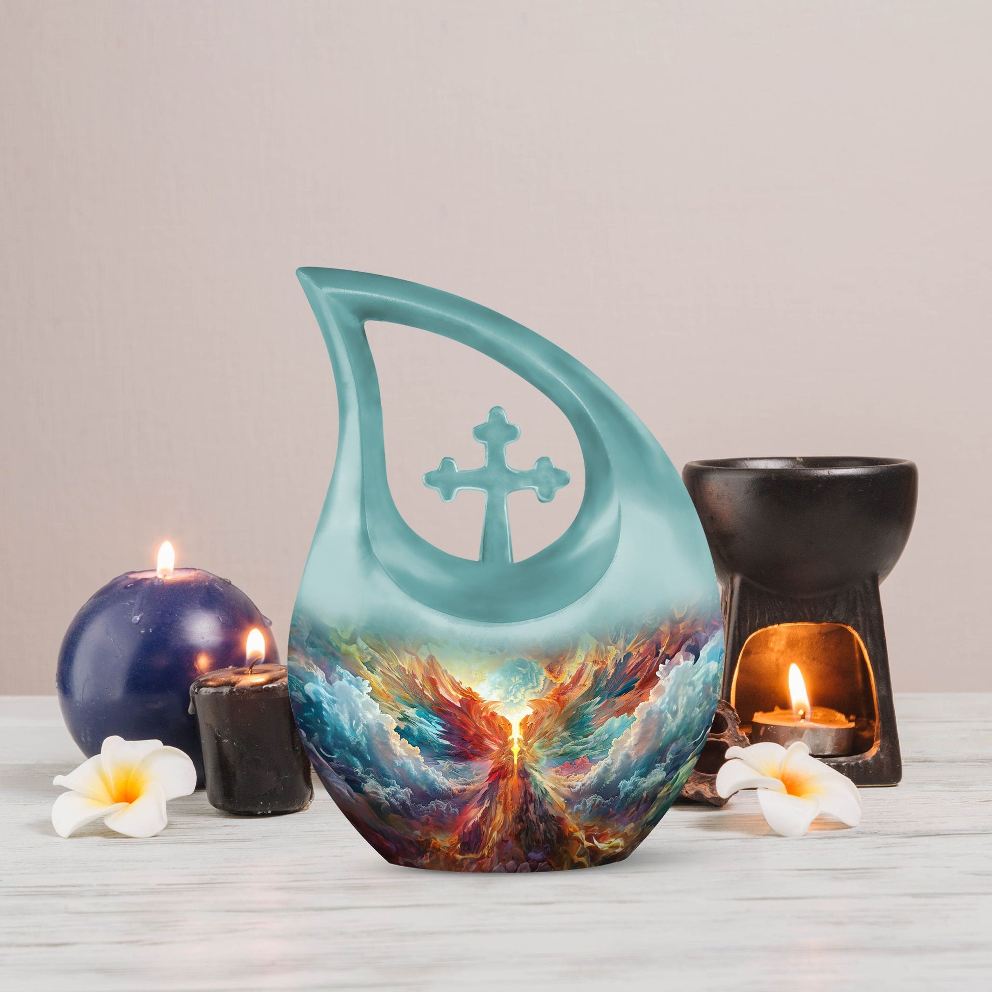 10 Inch Phoenix Nebula Awakening Urn 