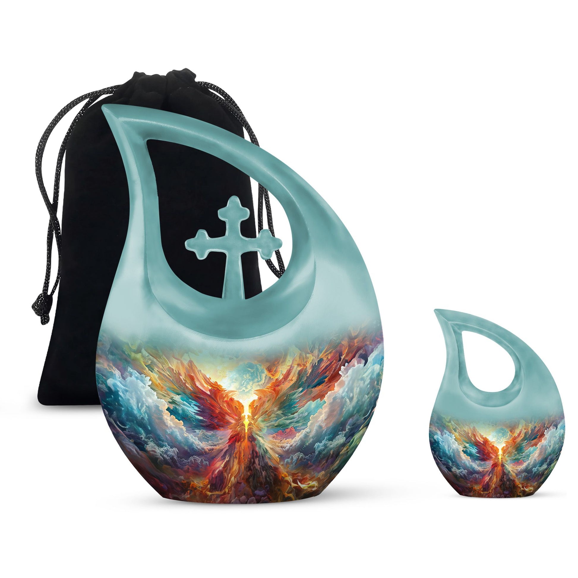 10 Inch Phoenix Nebula Awakening Urn 