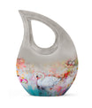 Vibrant Swan Elegance Urn in Cross Drop 