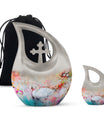 Vibrant Swan Elegance Urn in Cross Drop 