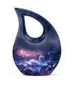 Dreamy Swan Nocturne Urn with Cross Drop design, 