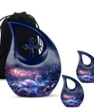 Dreamy Swan Nocturne Urn with Cross Drop design, 