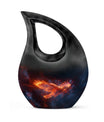 Phoenix Eagle Nebula Urn with Cross Drop design,