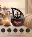 Phoenix Eagle Nebula Urn with Cross Drop design,