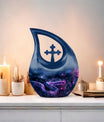 10-inch Cosmic Serpent Dream Urn, Cross Drop 