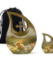 Sunlit Daisy Hopper - Rabbit Urns Funeral Large  Urns